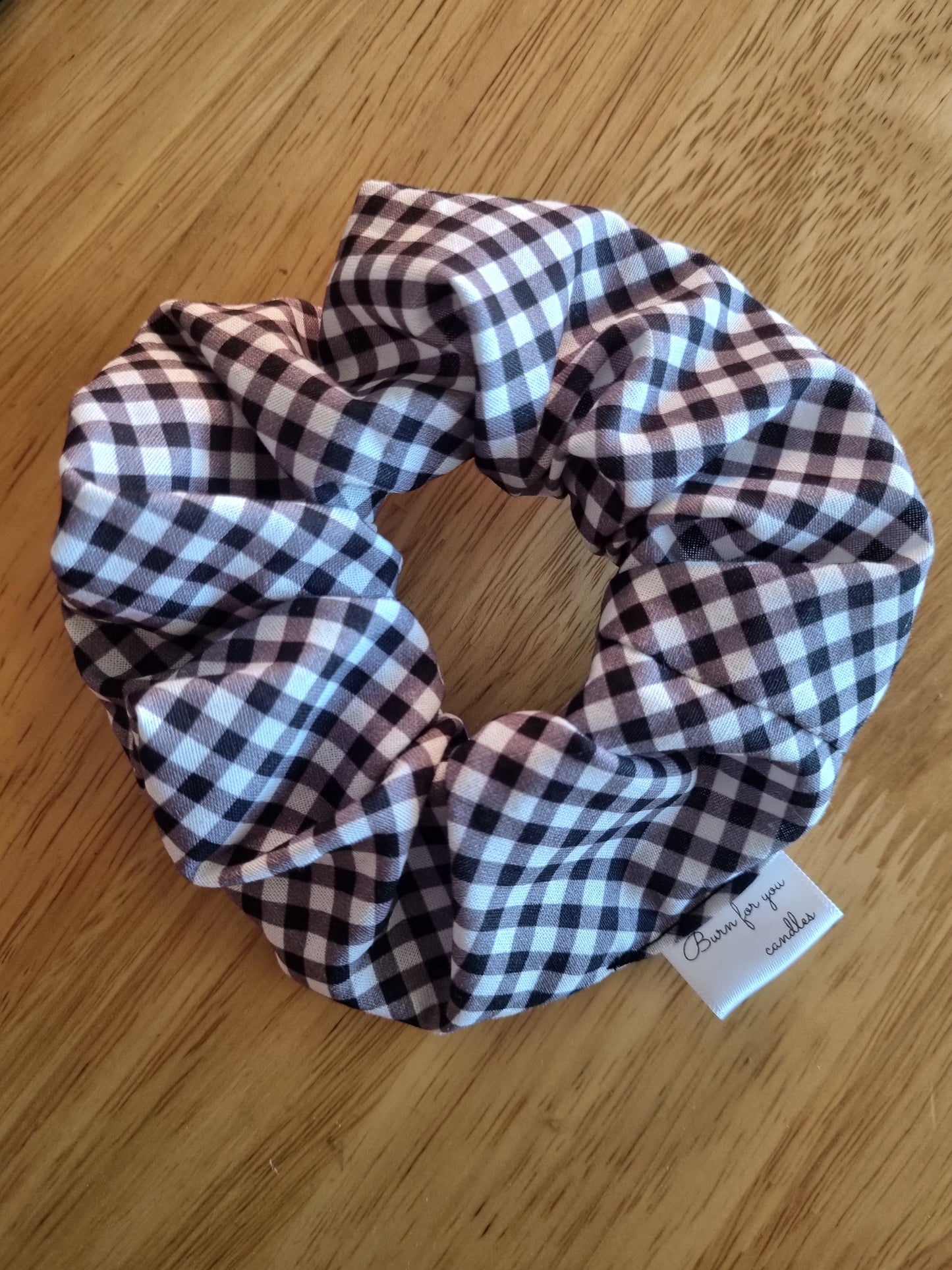 Checked Scrunchie