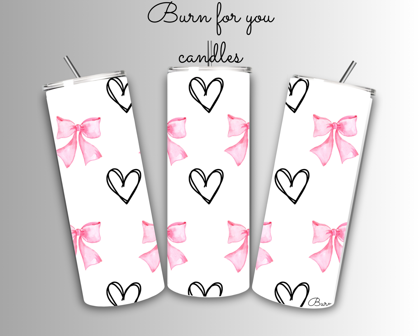 Pink bows and hearts